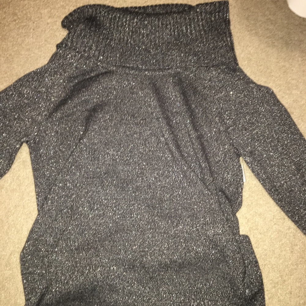 Grey sparkly turtleneck
